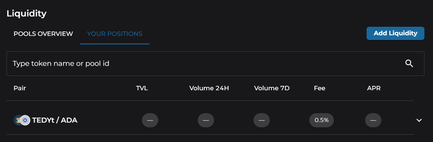 Redeem Liquidity